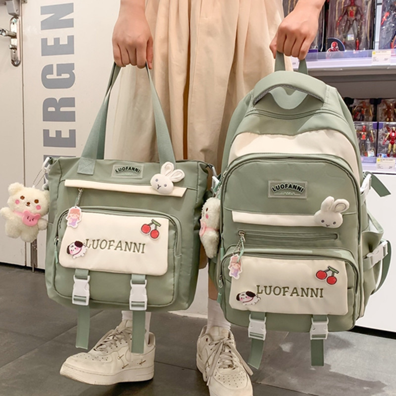 Drop shipping supply chain for high-quality, stylish backpacks for middle school girls, large capacity, perfect for students on Douyin (TikTok).