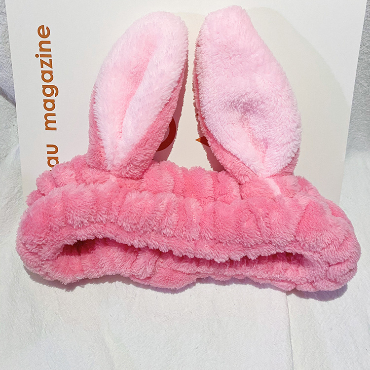 Corea del Sur dibujos animados tridimensional Orejas de conejo diadema chica linda cara lavado diadema Internet celebridad conejo diadema Zodiaco accesorios para el cabello