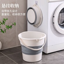 可折叠水桶开学季学生宿舍脏衣篮出租屋壁挂免打孔便携式洗衣桶