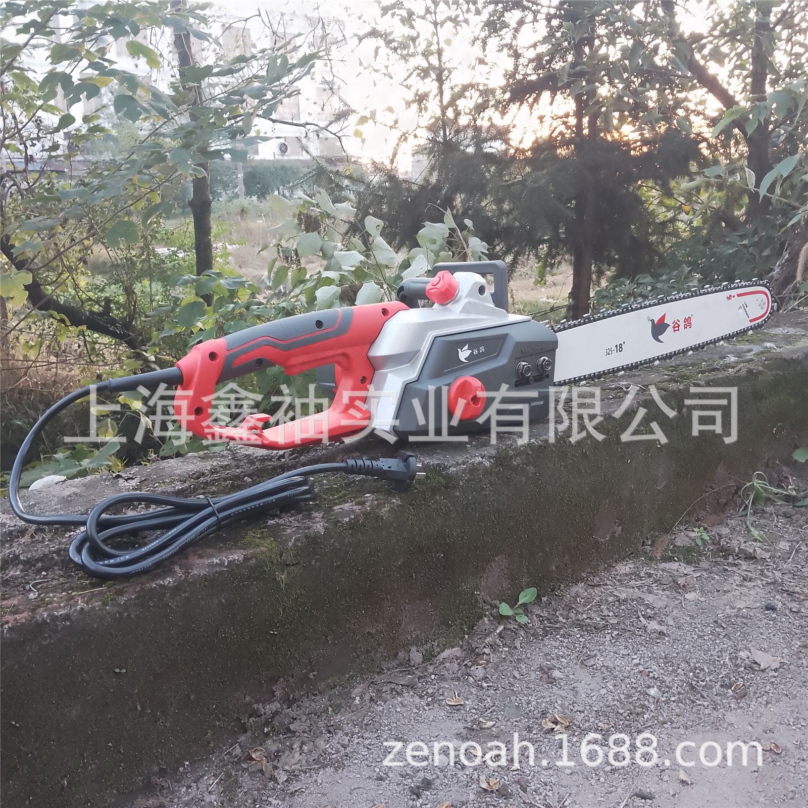 谷鸽G-818电锯 手提式园林电动伐木锯 多功能果园修枝锯电动链锯