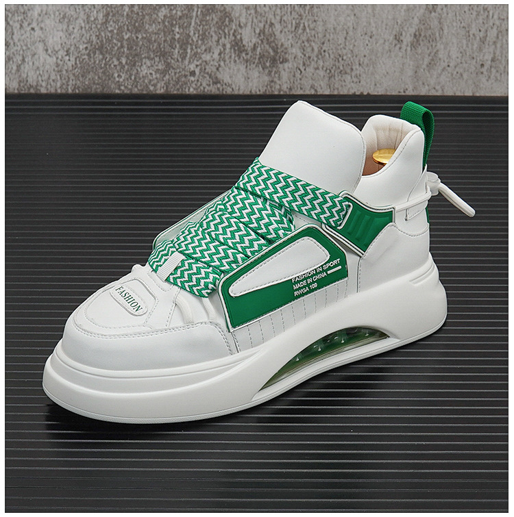 Herrenschuhe, kurze Herrenstiefel, trendige Freizeitschuhe, dicke Sohlen, kurze Jugendstiefel, modische High-Top-Sneaker, Martin-Stiefel für Herren_voghion.com