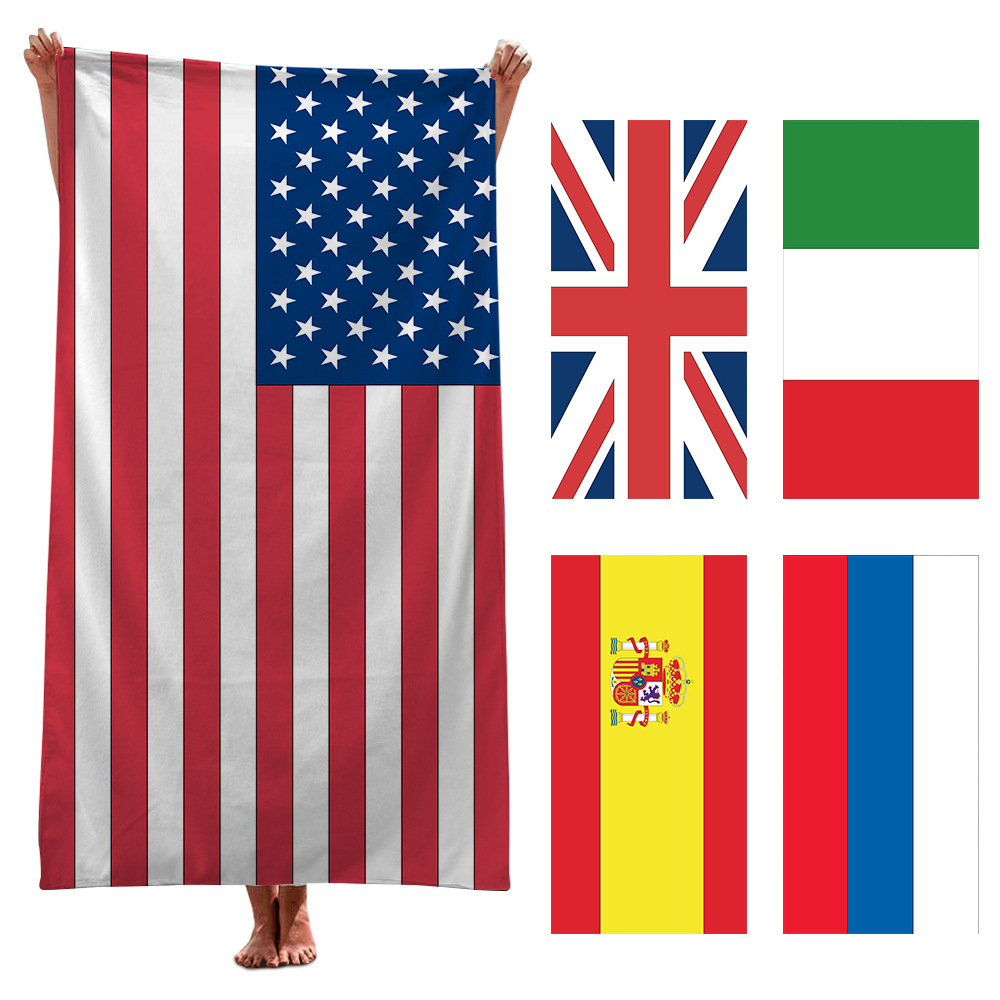 Toalla de baño Nueva serie Toalla de playa de viaje creativo conmemorativo impresión protector solar chal Toalla de secado rápido soporte dibujo