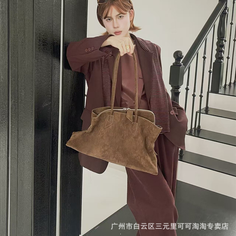 小众设计异形不规则几何托特包2025新款牛皮底大容量手提斜挎包|undefined