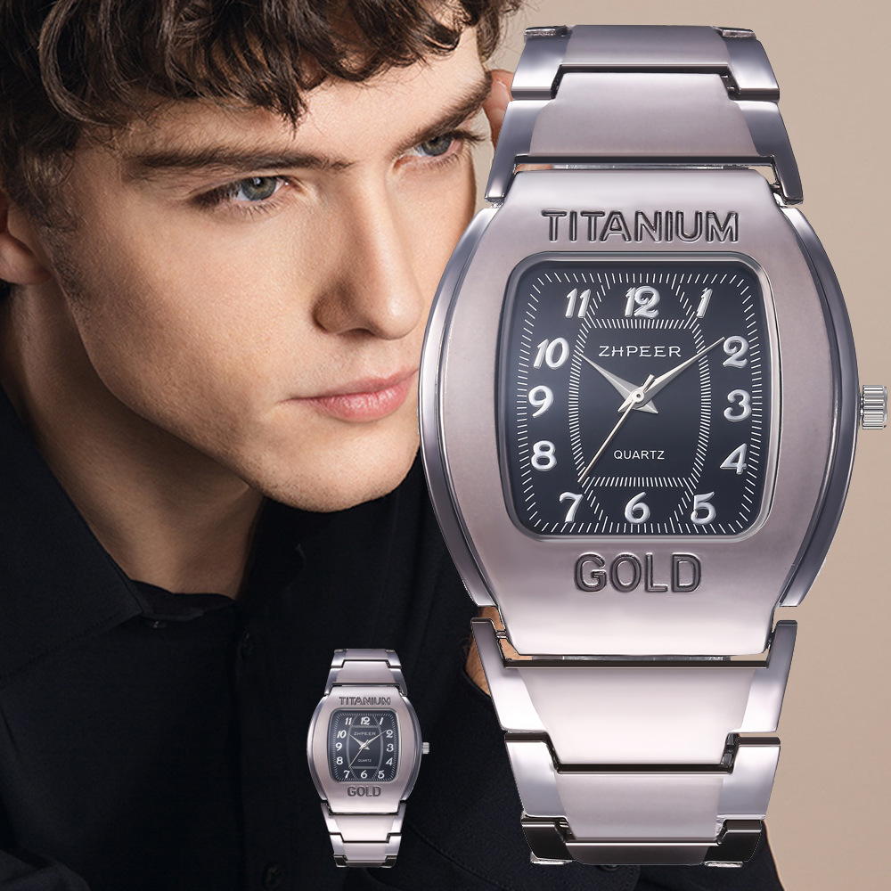 Watch Classification Pointer Display Type Business Solid Color Single Folding Buckle Quartz Men's Watches