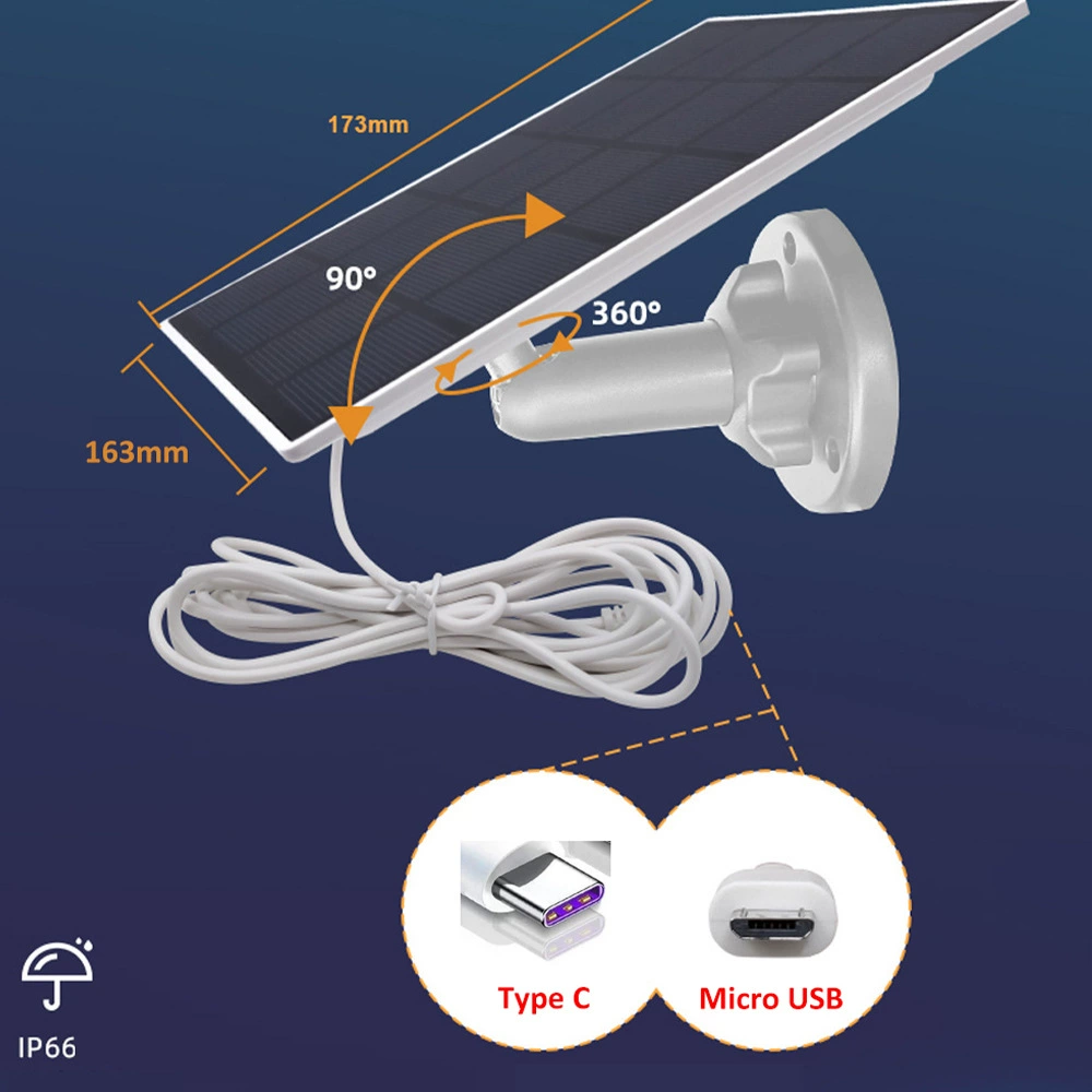Солнечная зарядка для камеры CCTV, 5W