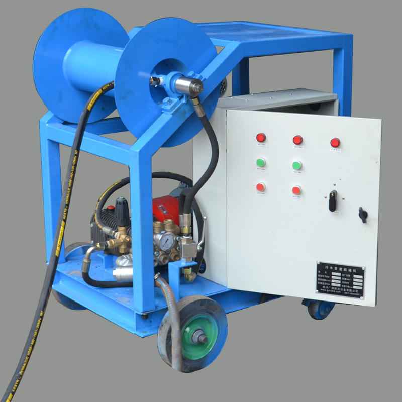 18Mpa电动管道高压清洗机价格郑州广源GYB-1物业下水道疏通机