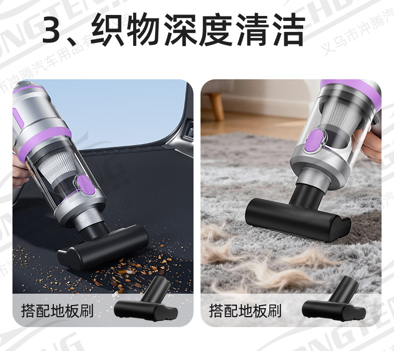 [Premium Selection] Car Vacuum Cleaner Handheld Small Wireless Dual-Use Blowing and Vacuuming Machine with Super Strong Suction for Car and Home Use