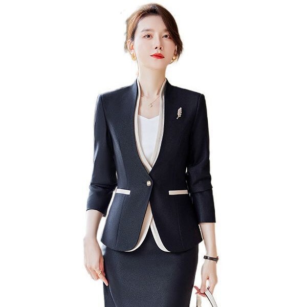 Suit suit Women's Autumn and Winter Business Wear Hotel Front Desk Manager Work Clothes Jewelry Store Tooling Foreman Forumsuit Suit