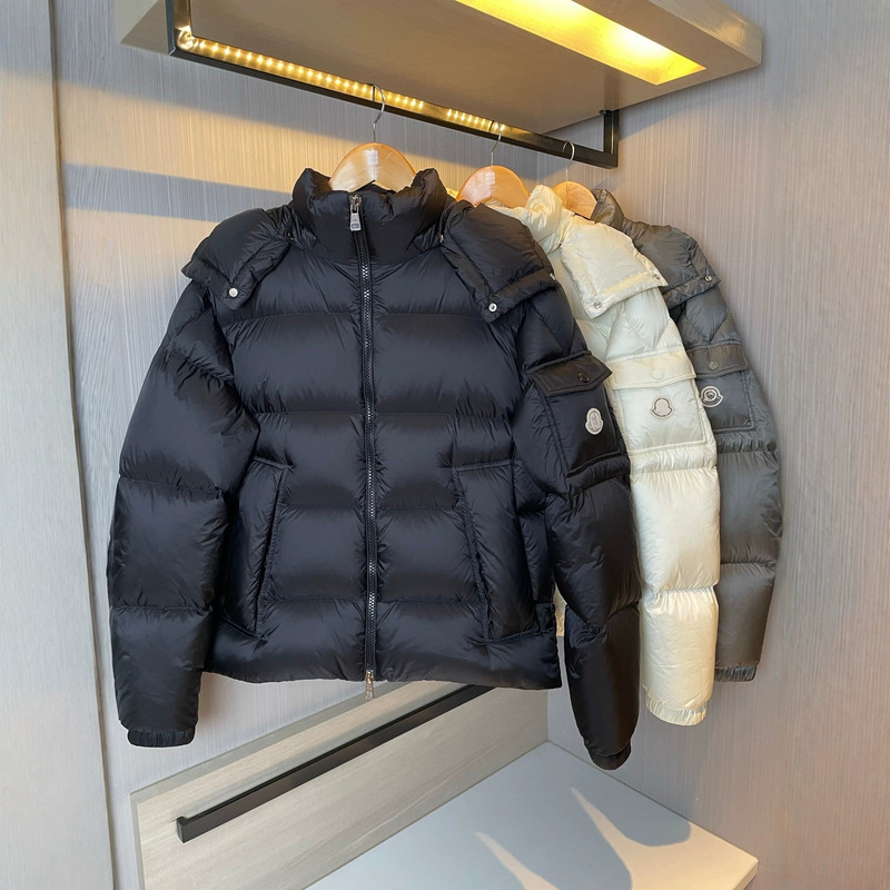 High-end cross-border export M Mengjia 26ss autumn/winter second-generation Maya thickened hooded down jacket, unisex