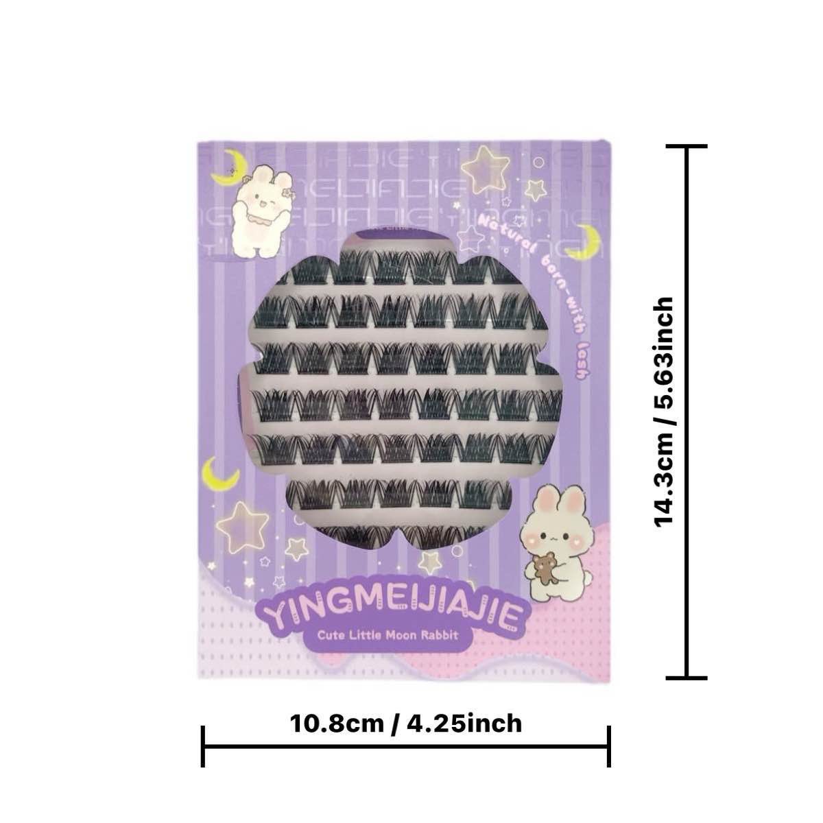 Caja de regalo de pestañas falsas transfronterizas empaquetadas ocho filas YF28 estilo natural y estilo de juego de roles sin pegamento pestañas falsas