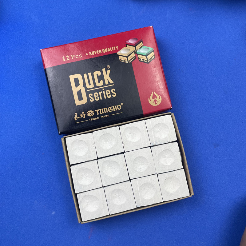 Grado A billar pistola polvo billar polvo de limpieza varilla billar chocolate en polvo azul aceitoso caja grande chocolate en polvo billar suministros accesorios