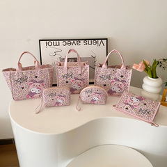 Hello Kitty Officially Licensed New Cute Shoulder Bag, Women's Bag for Office Commute, Lunch Box Bag, Women's Makeup Bag