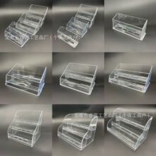 酒店有偿用品展示架安全套摆放架子计生用品塑料透明架定制logo