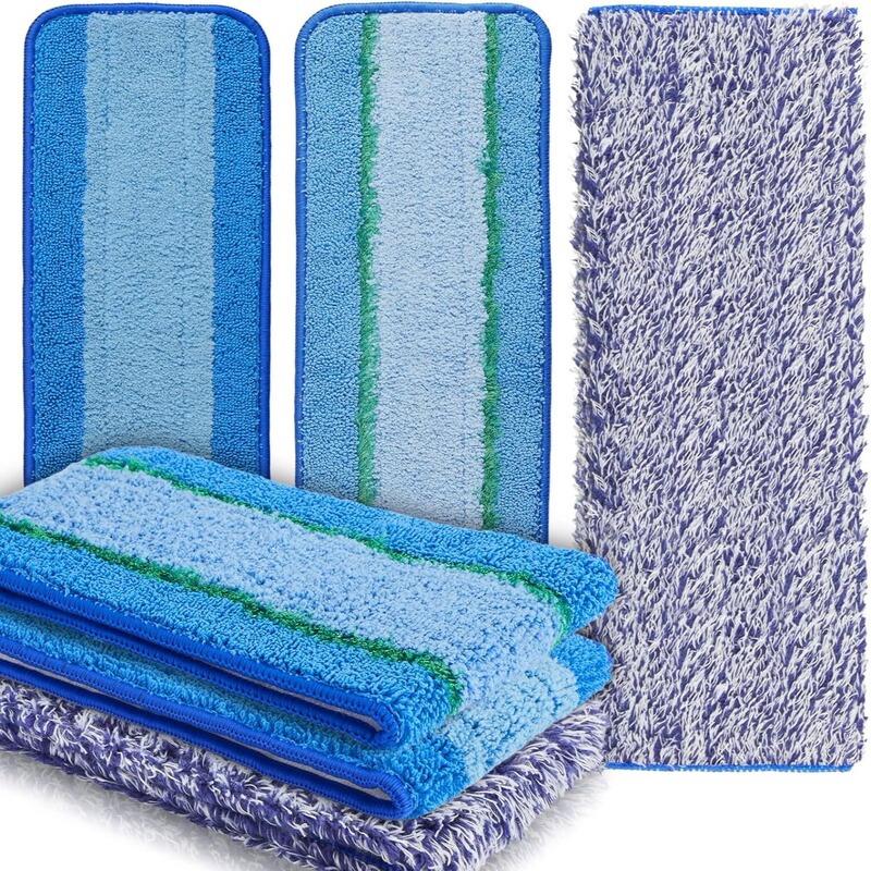 Suitable for Bona Bona mop cloth cleaning pad paste dust removal pad dry and wet flat fiber mop head accessories cross border