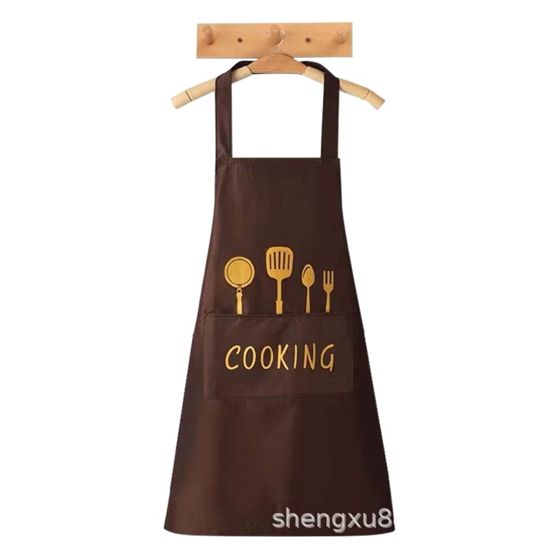 Household kitchen cooking waterproof oil stain apron women fashion new adult work clothes men and women waist wholesale