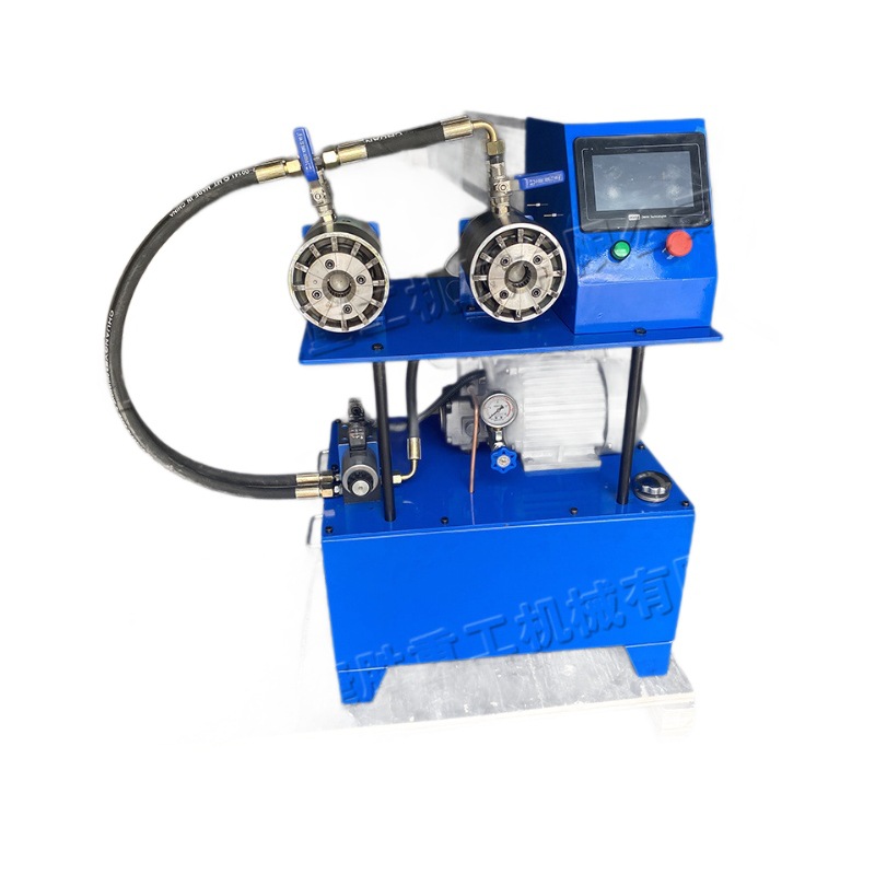 Máquina de sujeción de eje flexible eléctrica de control numérico semiautomática de pulverización de agua de tubo de baño de tubo de prensa de tubo de PE de cabeza única y doble