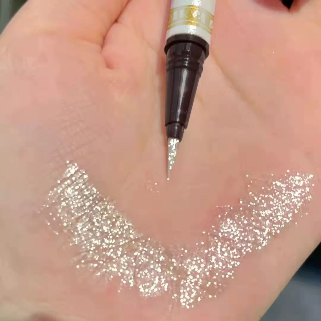 【爆闪碎钻】卧蚕笔提亮二合一极细亮闪闪高光珠光眼线液自然持久