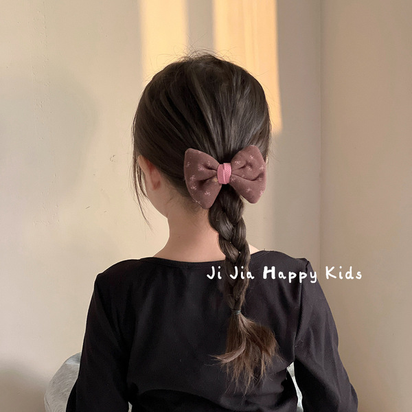 Autumn cute hairgrip with bow