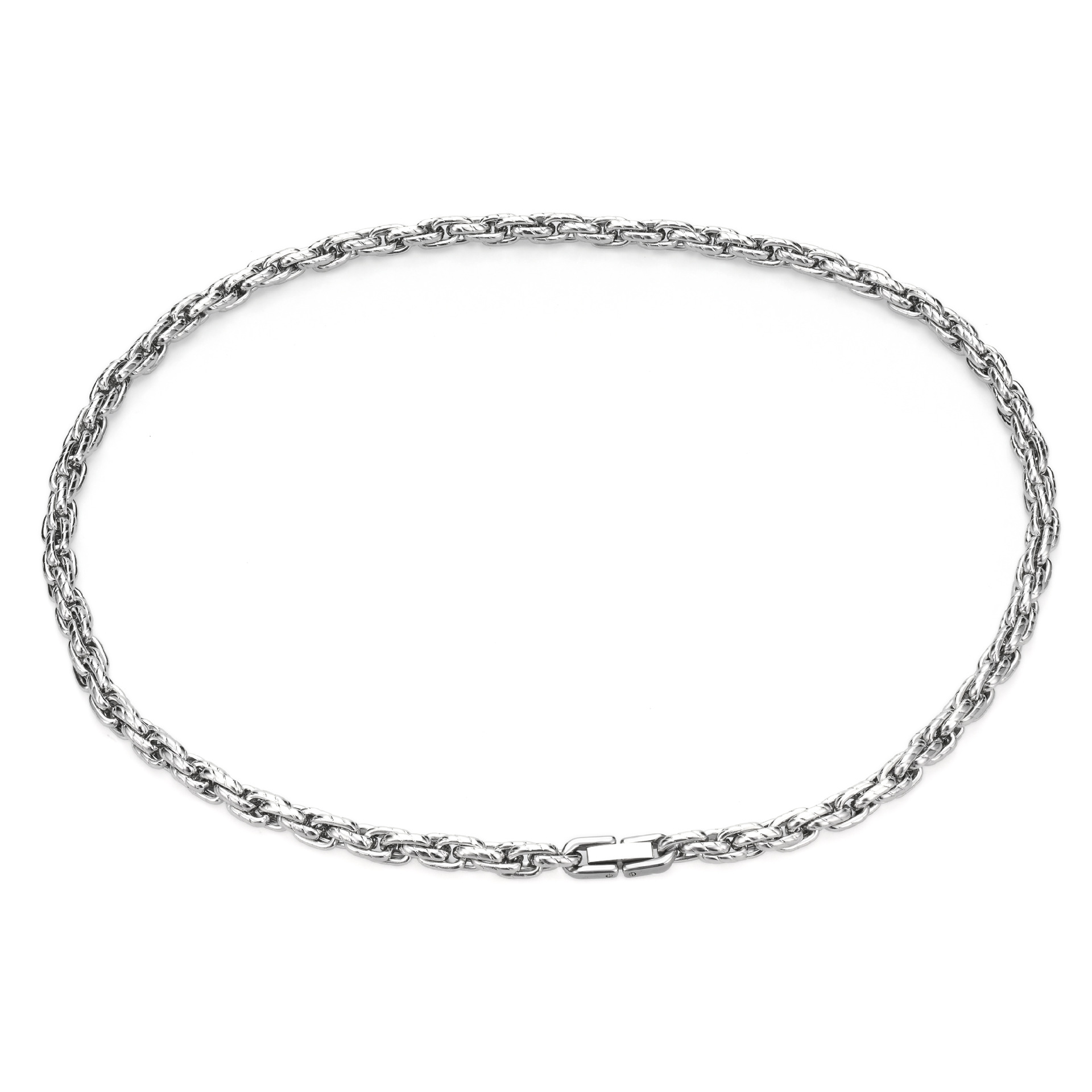 Cuban Link Necklace For Women And Men Stainless Steel Chain_voghion.com