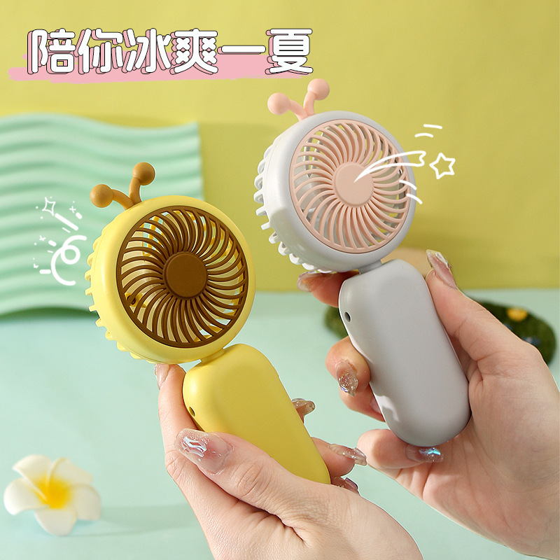 2024 New USB Charging Handheld Honeycomb Fan with Lanyard Mini Portable Logo Printable Factory Direct Sale