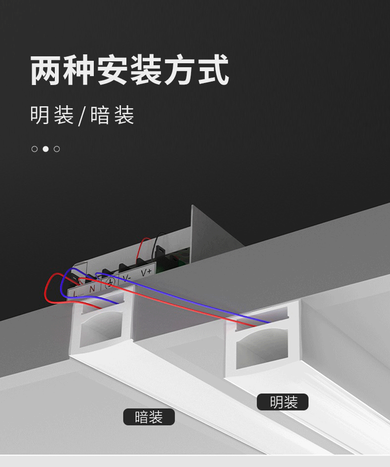 led柔性硅胶一体灯带条20*20mm软套管12v24v220V嵌入式线形灯带槽-阿里巴巴