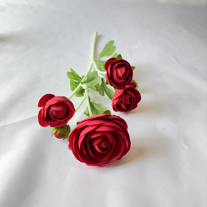 5頭の陸蓮植毛シミュレーション花小売シングルホームウェディング装飾道具結婚式配置偽花乾|undefined