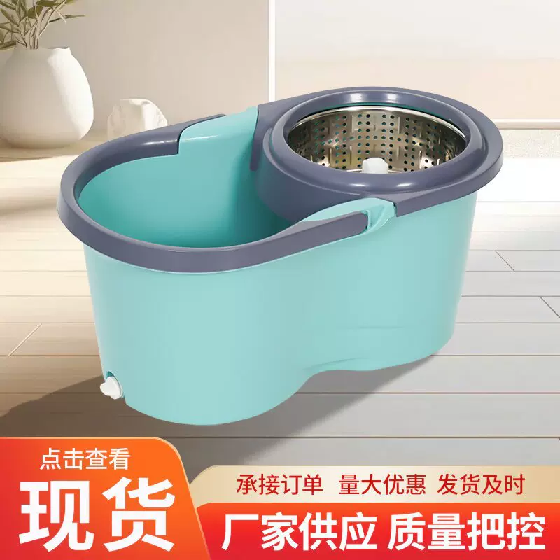 旋转拖把家用带桶家用拖把拖布旋转式自动甩干带脱水桶套装一拖净