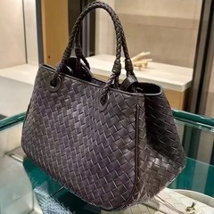 BV家跨境2025新款菜篮子托特包大容量可拆卸肩带编织包手提斜挎包