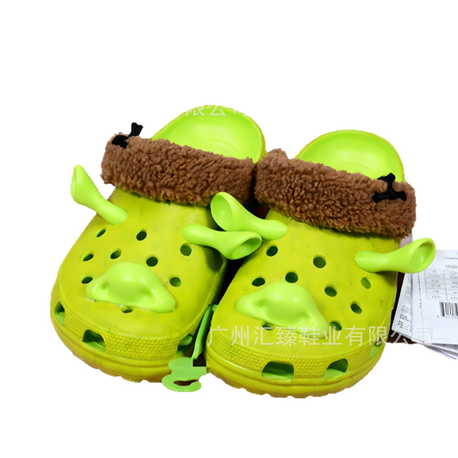 2025 nuevo monstruo Shrek padre-hijo conjunto agujero zapatos de playa tarjeta ventilada moda zapatillas transpirables
