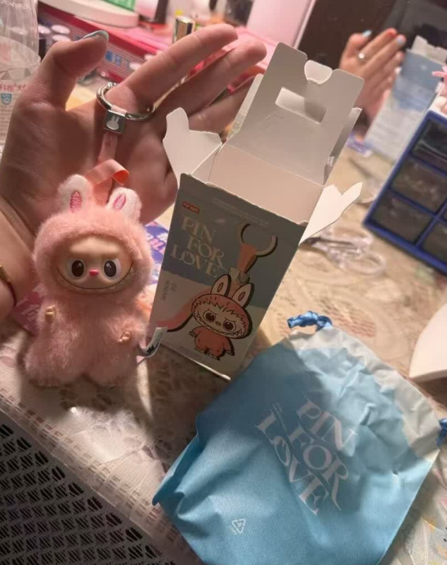 高品质四代拉布布mini泡泡玛特labubu4搪胶毛绒娃娃公仔玩偶|undefined