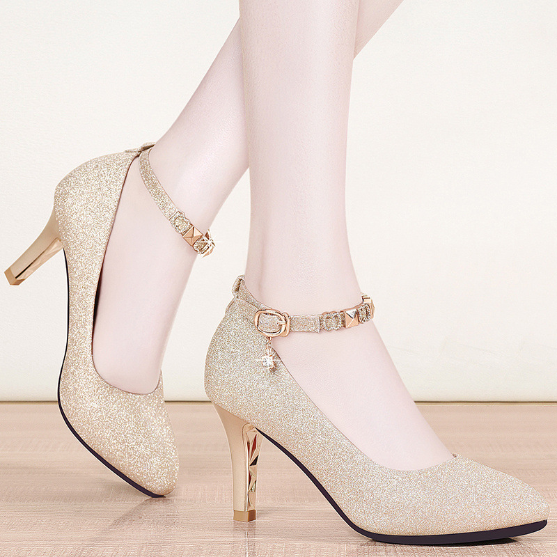 LJ 9018 vàng (chiều cao gót 8cm )