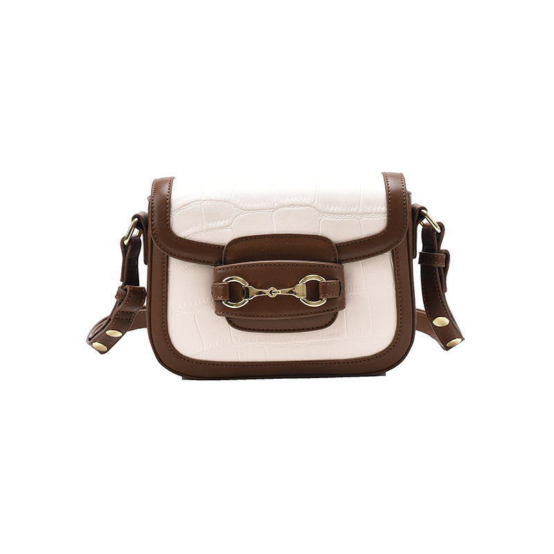 Women 2023 autumn and winter new fashion texture shoulder small square bag foreign style stone crossbody bag_voghion.com