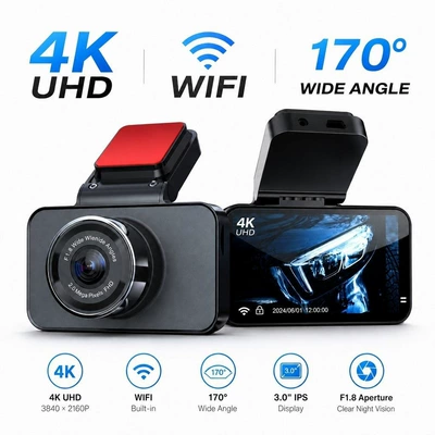 Driving recorder 4K WiFi transmission, dual-lens