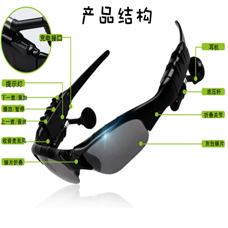 Очки, умные трехмерные наушники, Bluetooth
