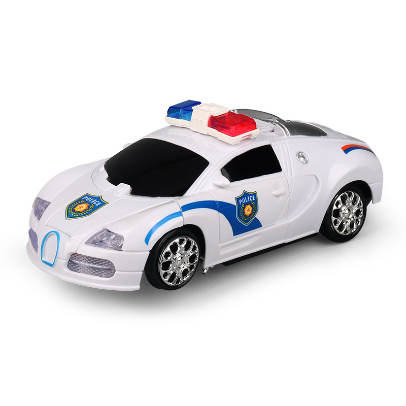 Eléctrico universal deformación coche robot música luz deformación automática modelo de coche deportivo puesto de coches al por mayor