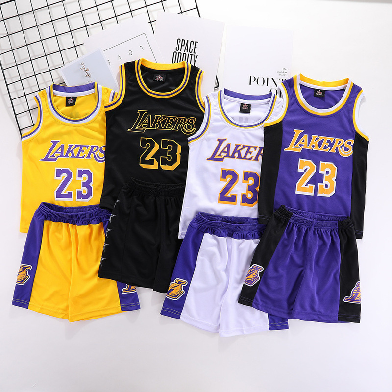 Parent-kids Clothing Lebron James No. 23 Jersey for Boys and Girls No. 6 Basketball Uniforms Sports Suits Training Clothes Customization