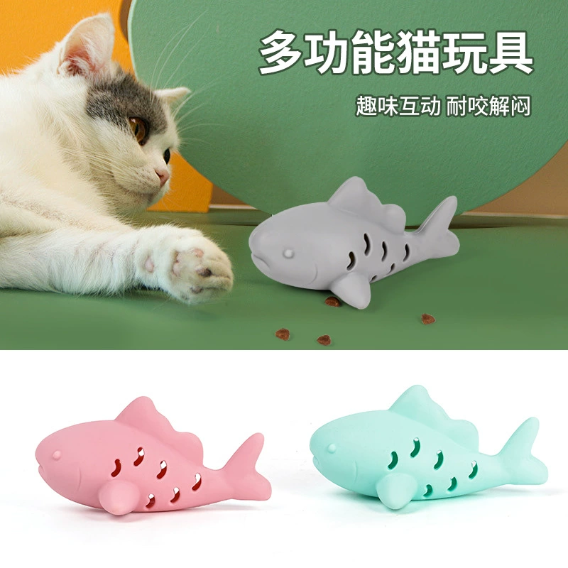 Игрушка для кошек с защитой от протекания корма, устойчивая к укусам, силиконовая игрушка для декомпрессии, игрушка для котят, игрушки и аксессуары для прорезывания зубов