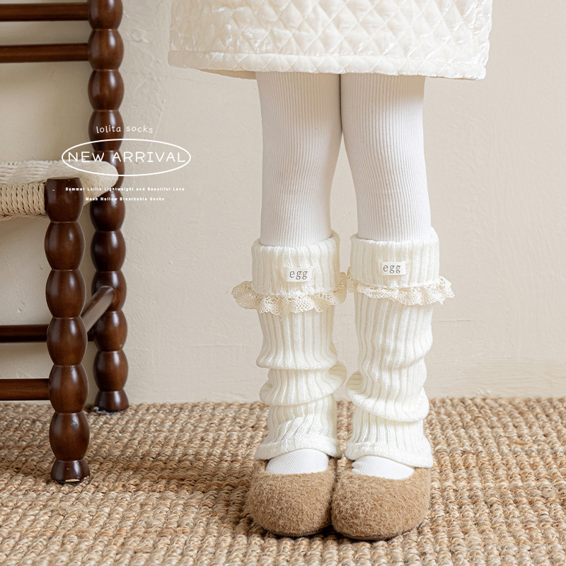Misscucudog Children's Sock Covers, Cute Ruffled Fabric Label Stacked Socks, Autumn and Winter Thickened Warm Stacked Leg Warmers Misscucudog Children's Sock Covers, Cute Ruffled Fabric Label Stacked Socks, Autumn and Winter Thickened Warm Stacked Leg Warmers