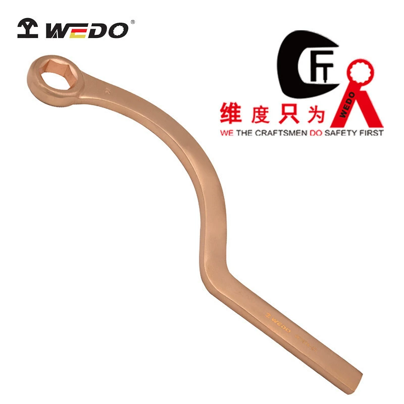 Dimension brand explosion-proof tools beryllium bronze explosion-proof bent handle single-head hexagonal wrench non-magnetic non-sparking tools