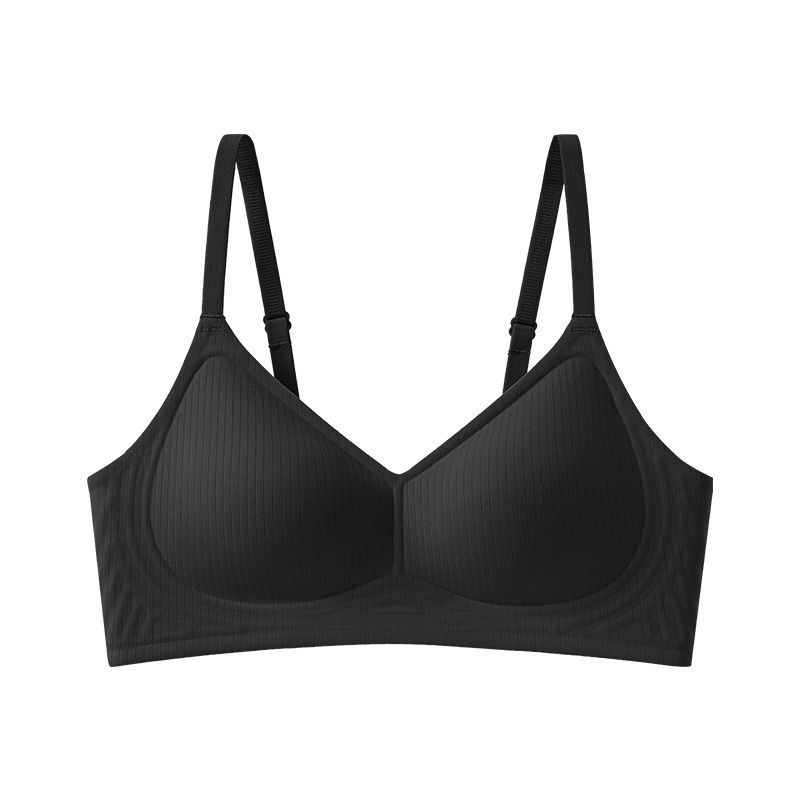 Sujetador push-up sin aros para otoño e invierno, copa fija, almohadilla de látex color piel, espalda hermosa, sujetador femenino que realza el escote, estilo japonés.