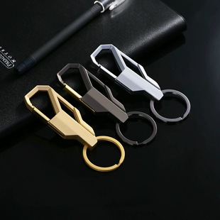 Fingertip gyro car keychain metal waist hanging key ring laser lettering logo advertising gift factory direct sales