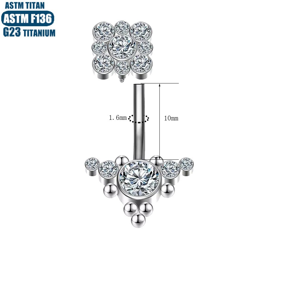 Silver pointed spike labret stud material detail