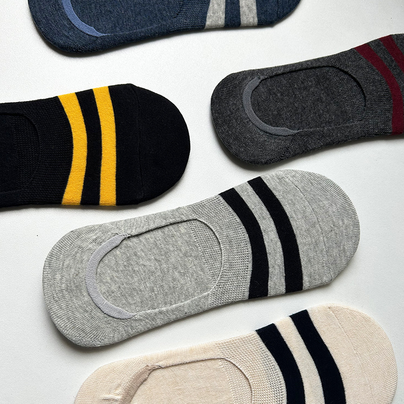 Calcetines de hombre calcetines de hombre absorbentes de sudor boca baja calcetines invisibles antideslizantes tacón verano Delgado calcetines de barco de hombre fábrica al por mayor