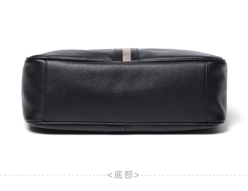 Túi đeo chéo nam da bò mềm thời trang, túi đeo vai thể thao thường ngày — Màu đen vân vải, Màu đen rơi tự nhiên, Da hai màu nâu chi tiết 24