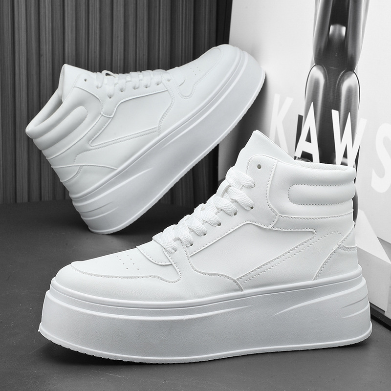 Aj Air Force White Shoes Men's 2024 New Autumn High-top sneaker Men's Youth All-match Mid-top Casual Shoes Trendy Aj Air Force White Shoes Men's 2024 New Autumn High-top sneaker Men's Youth All-match Mid-top Casual Shoes Trendy