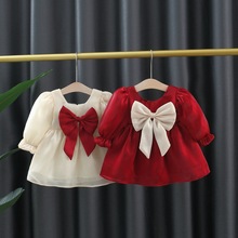 一件代发女童连衣裙春秋季新款女宝宝衣服洋气儿童装秋装公主裙子