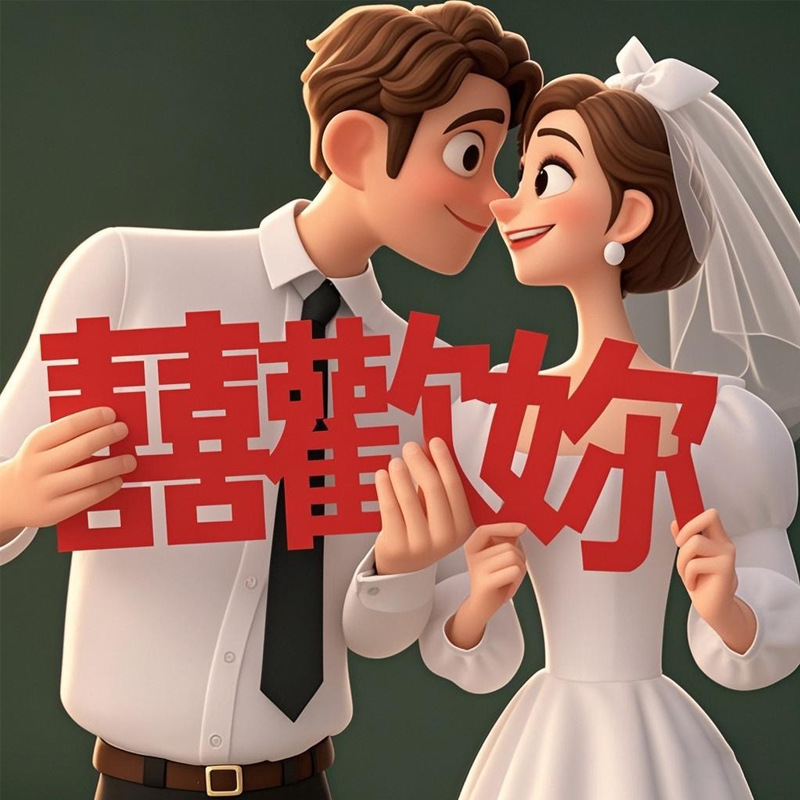 La boda china Xiuhe foto apoyos retro estilo chino Xi carácter como usted tela no tejida carta de mano al por mayor
