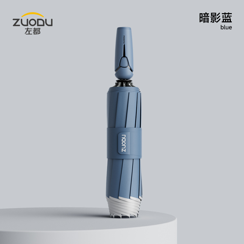 ZUODU左都高エネルギー全自動傘豪雨専用男性大型補強増厚逆折り畳み車載|undefined