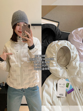 胶囊外套!可溯源三星90白鸭绒无缝压胶轻薄连帽羽绒服女冬G110107
