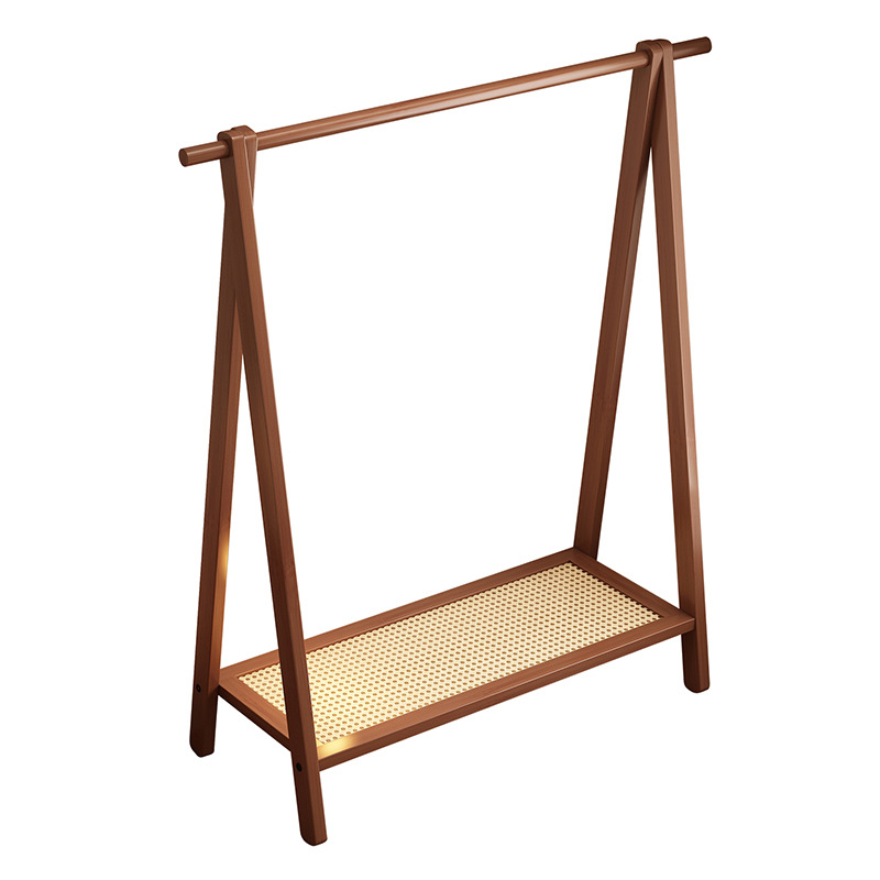 Percha de ropa de piso dormitorio vertical doméstico para colgar la ropa de almacenamiento de la barra de almacenamiento de la cama para organizar la habitación percha de ropa de sombrero